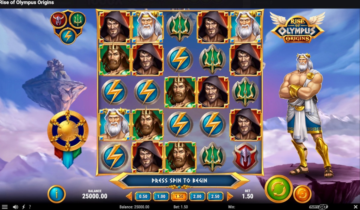 Rise of Olympus Origins slot base game