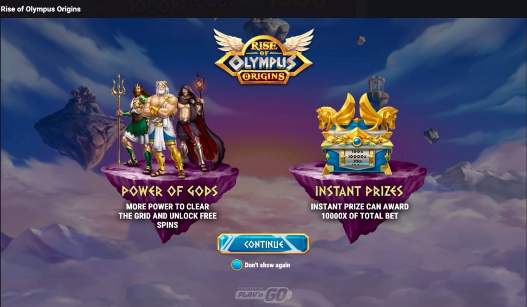 Rise of Olympus Origins slot Special and Bonus features
