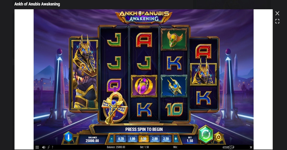 Ankh of Anubis Awakening slot base game