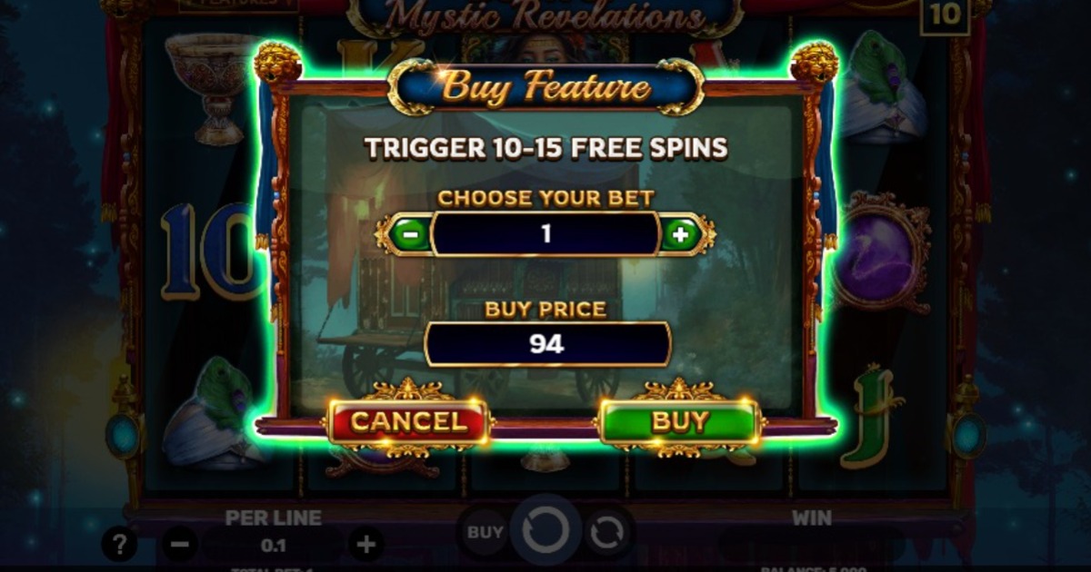 Book Of Mystic Revelations slot buy feature