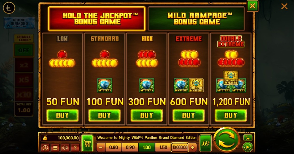 Mighty Wild Panther Grand Diamond Edition Slot buy feature