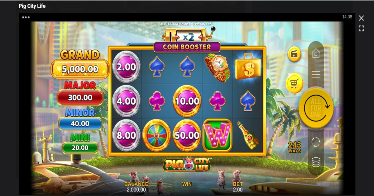 Pig City Life slot base game