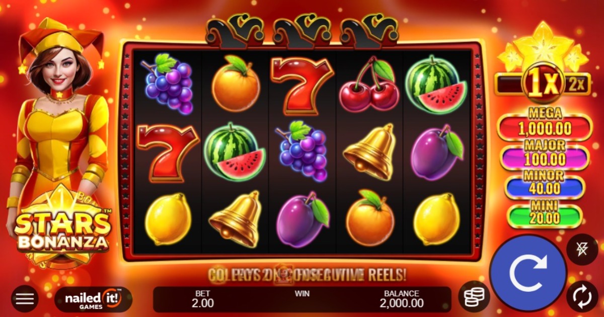 Stars Bonanza slot base game