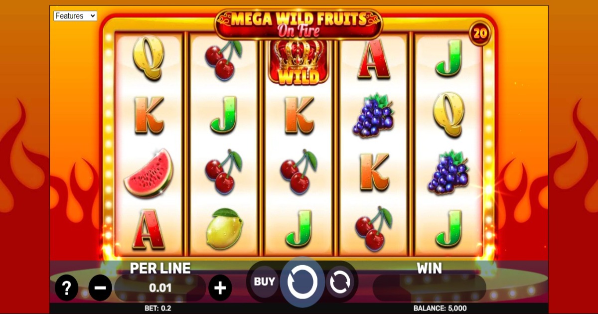 Mega Wild Fruits - On Fire Slot base game