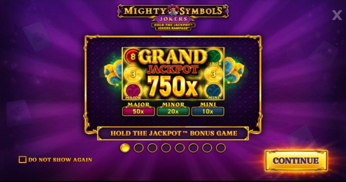 Mighty Symbols Jokers Slot jackpot feature