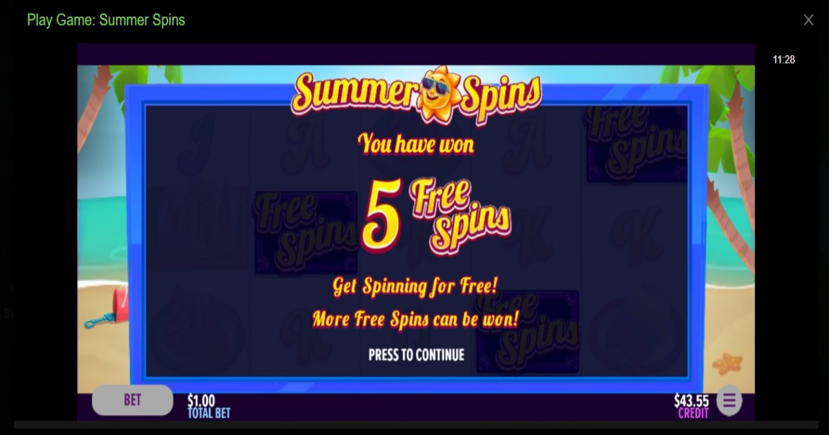 Summer Spins Slot features