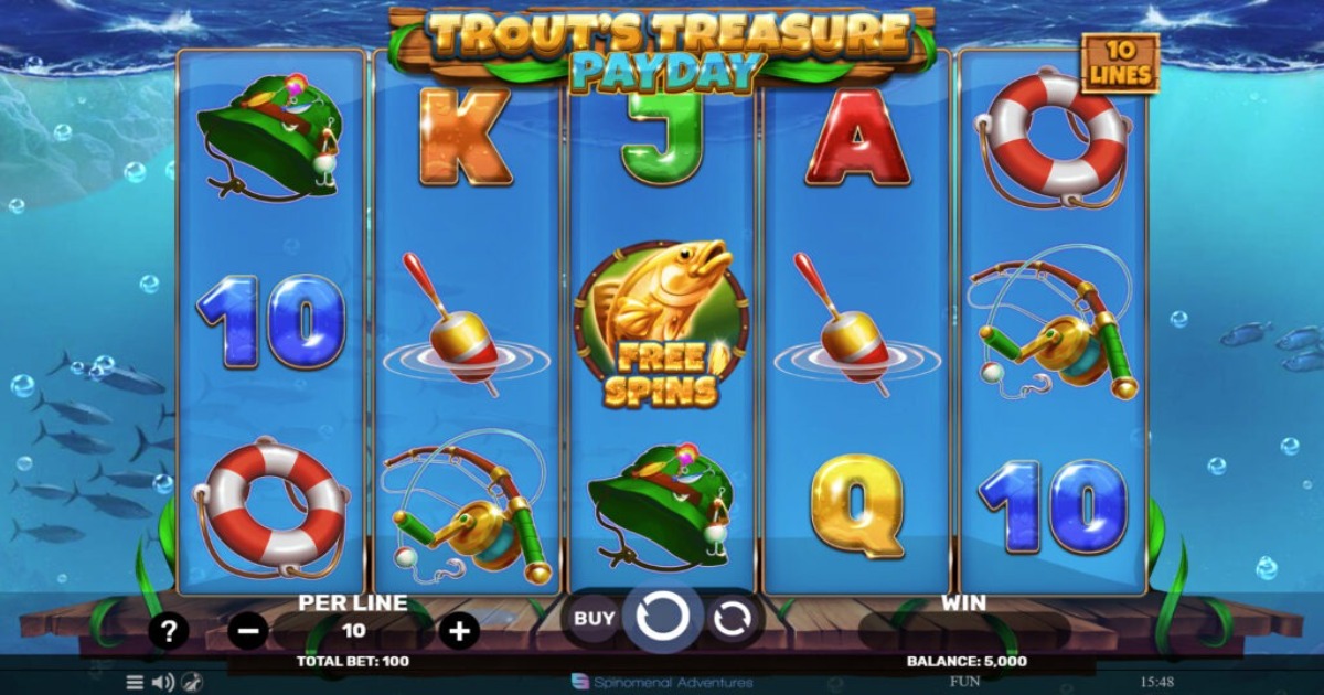 Trout's Treasure - Payday slot base game