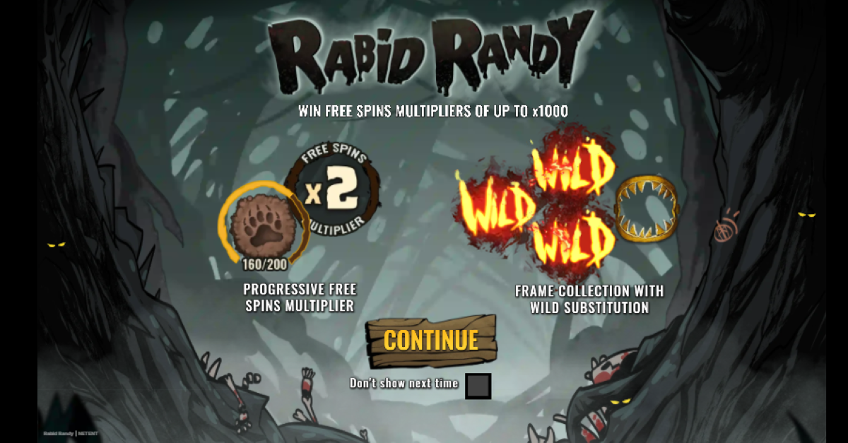 Rabid Randy Slot features