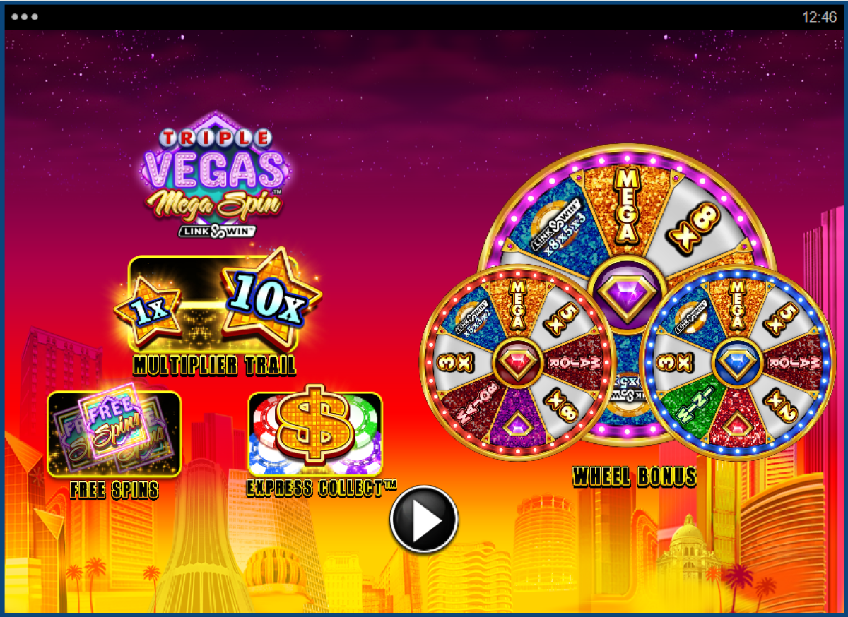Triple Vegas Mega Spin Slot features