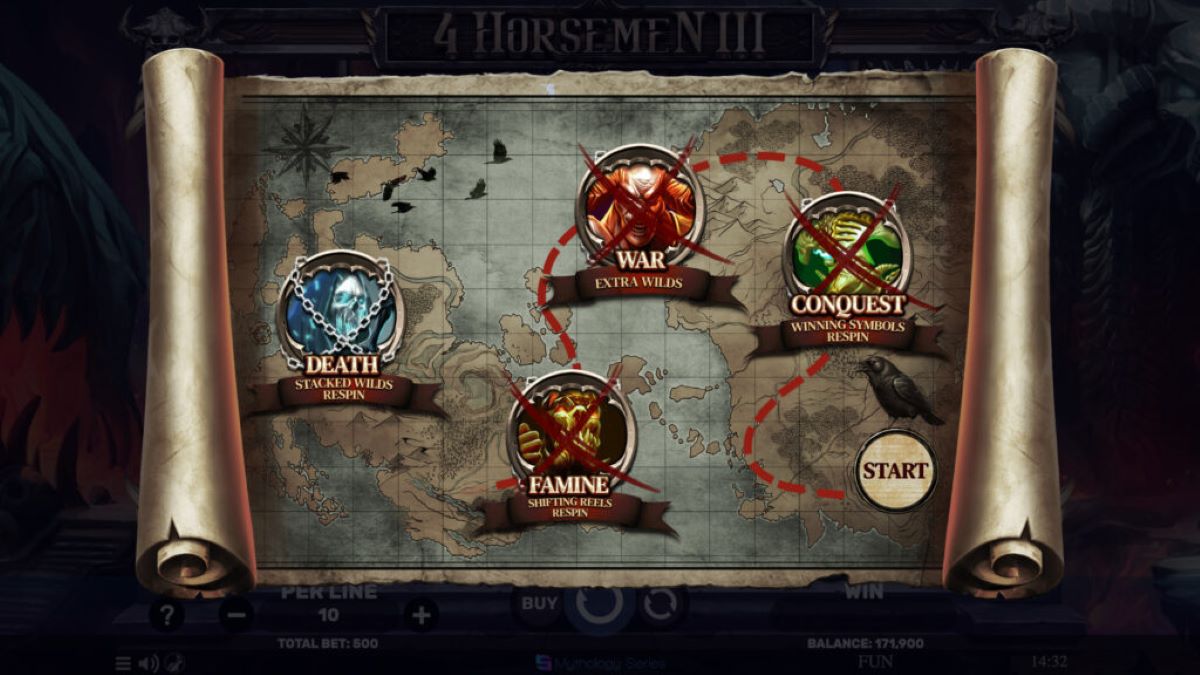 4 horsemen III FreeSpinjorney