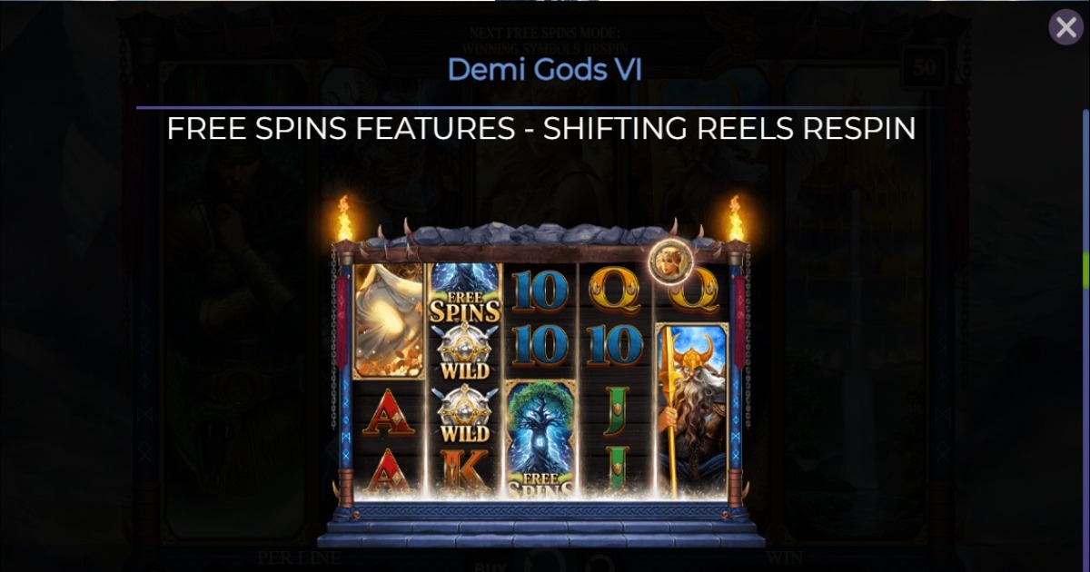 Demi Gods VI slot shifting reels respin