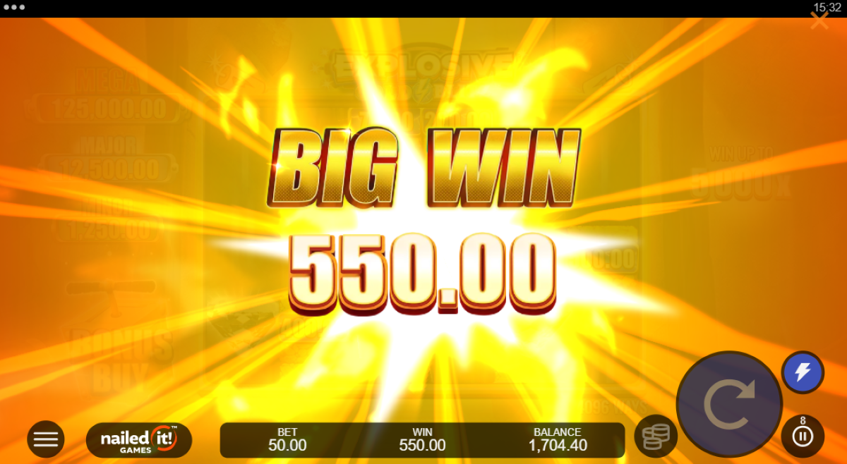 Explosive Gold Blitz Slot big win