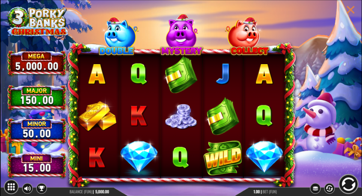 3 Porky Banks Christmas base game
