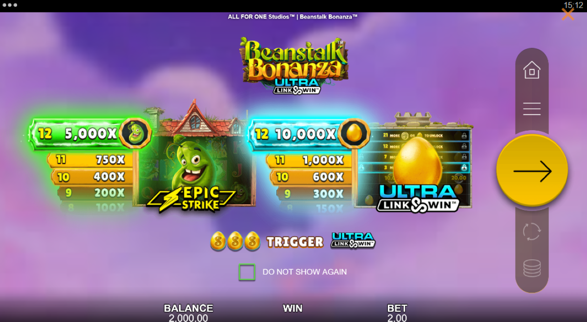 Beanstalk Bonanza features