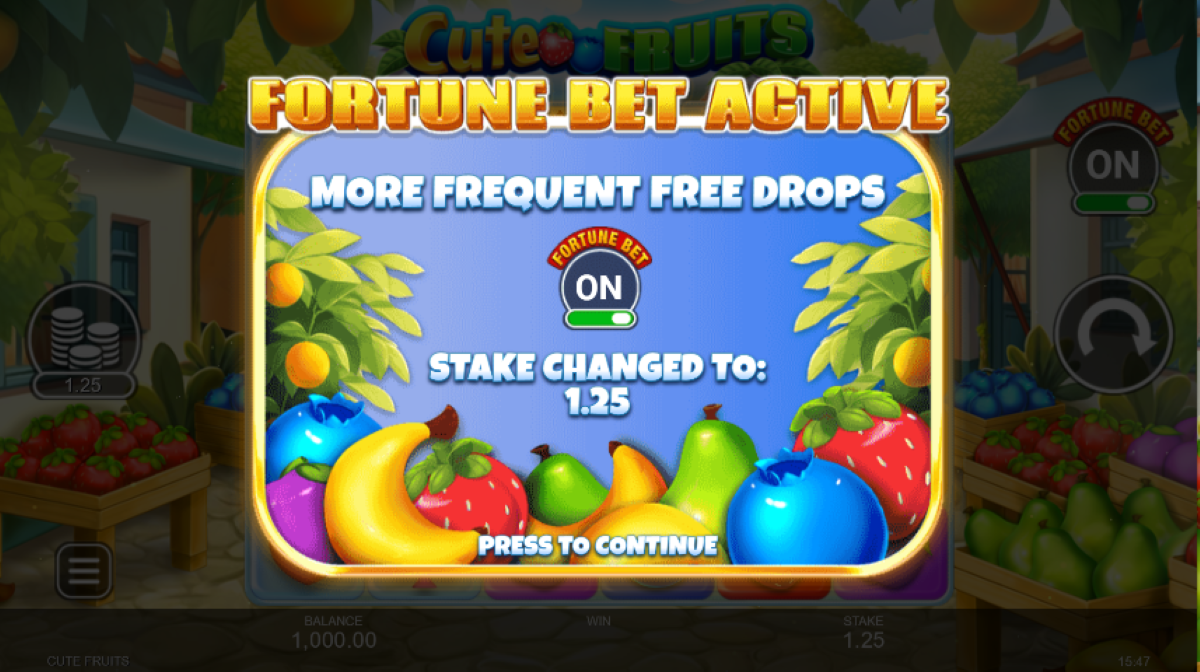 Cute Fruits slot fortune bet feature