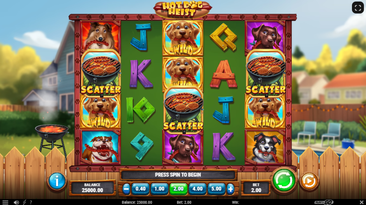 Hot Dog Heist slot main game