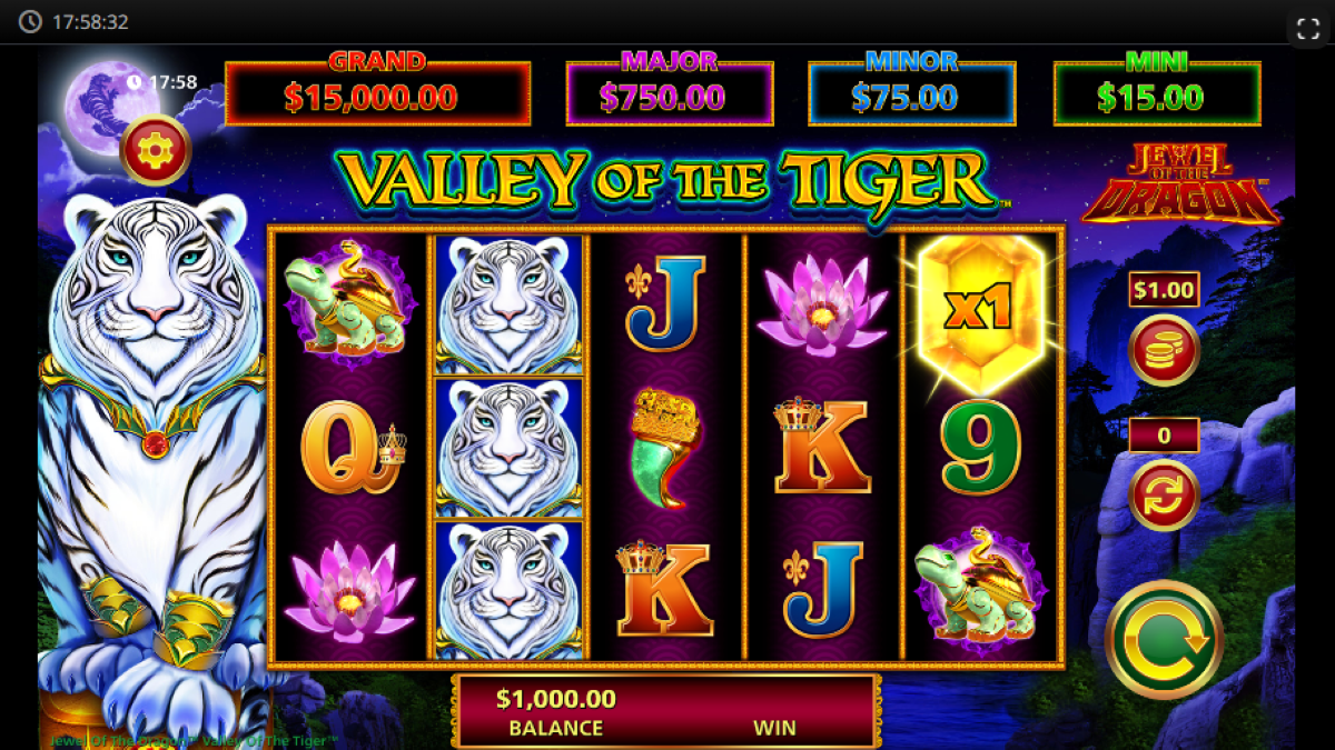 Jewel of the Dragon Valley of the Tiger slot base game