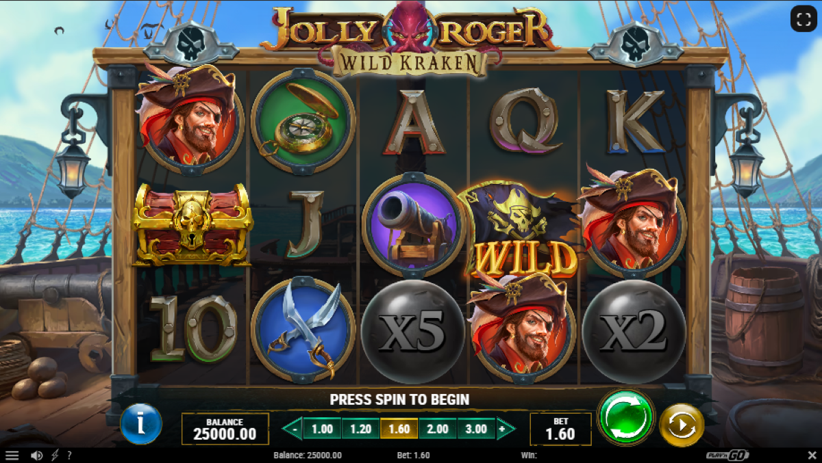 Jolly Roger Wild Kraken slot game