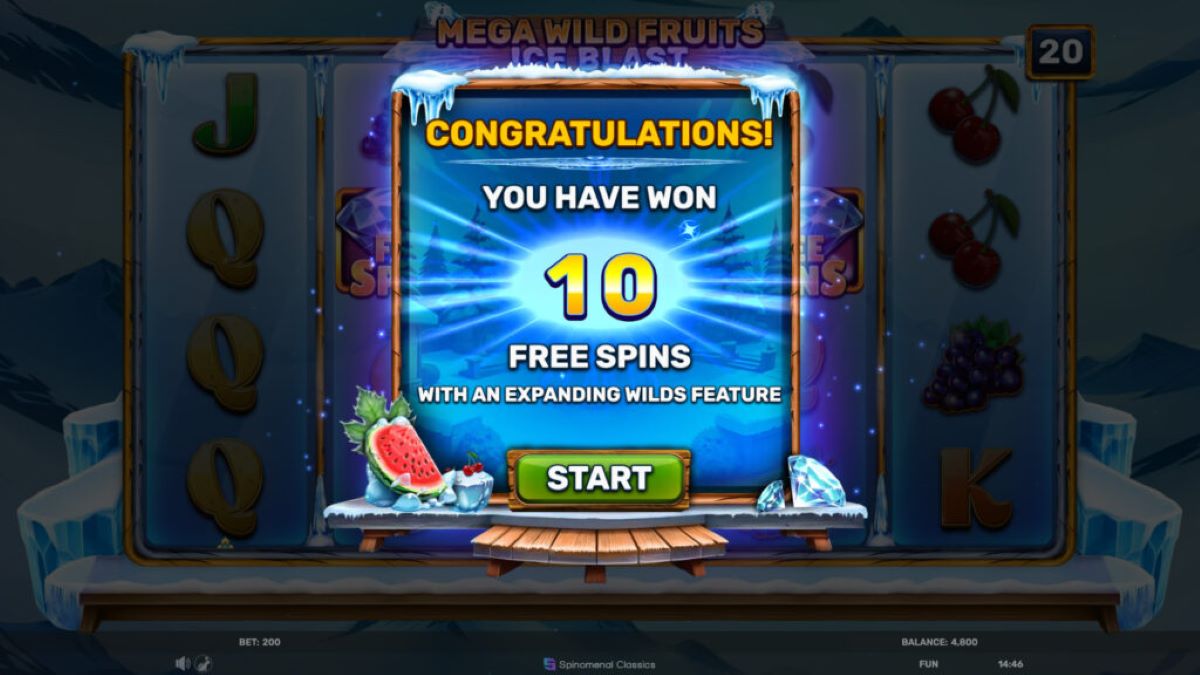 Mega Wild Fruits - Ice Blast slot free spins buy feature