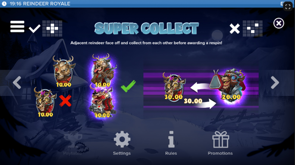 Reindeer Royale supe collect feature