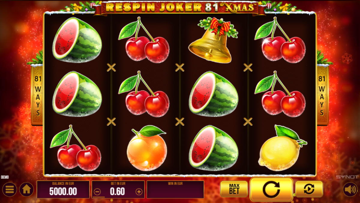 Respin Joker 81 Xmas slot base game