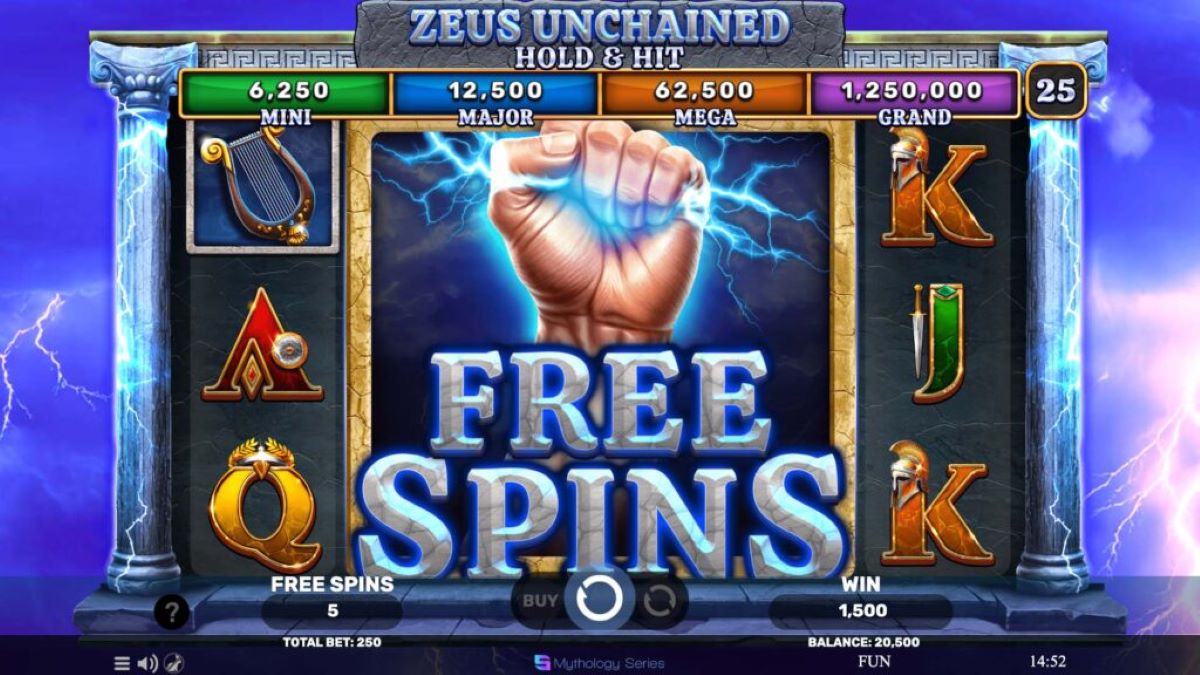 Zeus Unchained - Hold & Hit FreeSpinsMode